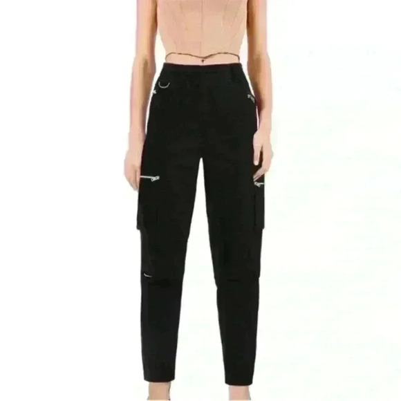 NWT I.AM.GIA Ursa Black Noir Convertible Cargo Pants, XS - Picture 3 of 15